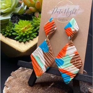 DATE NIGHT Earrings Colorful Clay Dangle Earrings